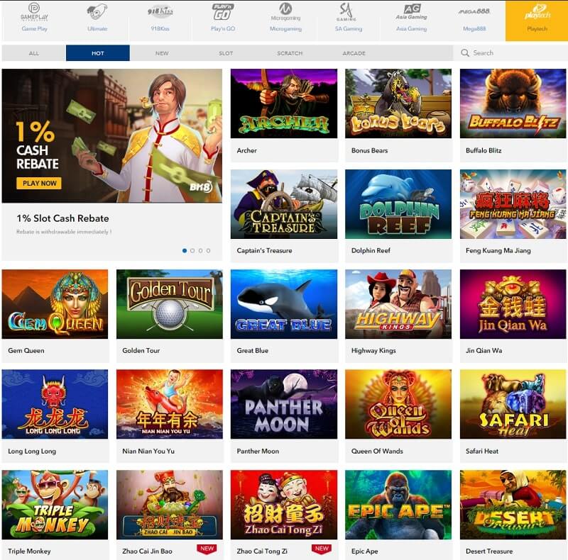 playtech games
