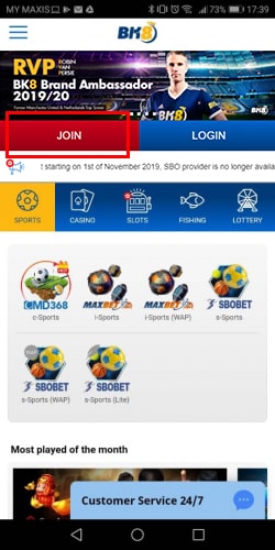 Mega888 Download Step 1
