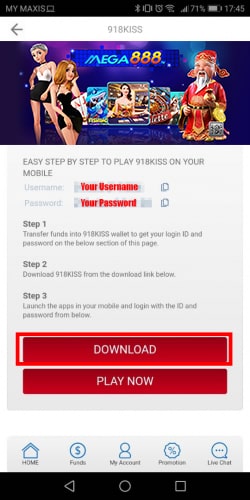 Mega888 Download Step 4