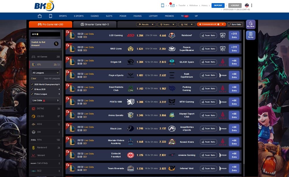 BK8Asia x IM Esports - League of Legends