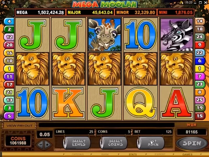 Mega Moolah Gameplay