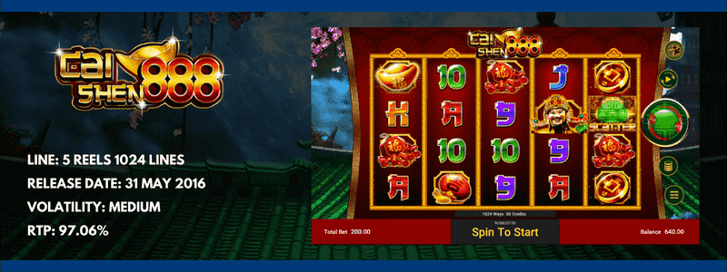 Spadegaming - Cai Shen 888